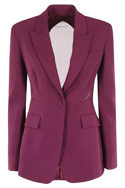 Pinko Cady Single-breasted Blazer In Pink