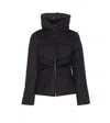 Pinko Down Jacket With High Collar In Black