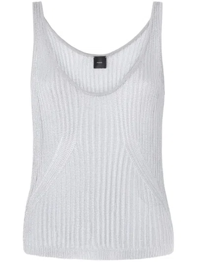 PINKO PINKO NOHA RIB-KNIT TANK TOP
