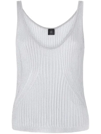 PINKO PINKO NOHA RIB-KNIT TANK TOP