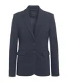 Pinko Notched-lapel Single Breasted Blazer In Black