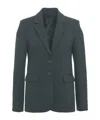 Pinko Notched-lapel Single Breasted Blazer In Gray