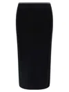 Pinko Nuova Guinea Ribbed Knit Skirt In Black