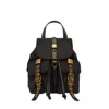 Pinko Nylon Backpack With Gold-colored Metal Details In Black