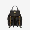 Pinko Nylon Backpack With Gold-colored Metal Details In Yellow