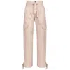 Pinko Wide-leg Cargo Trousers In Neutral