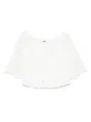 Pinko Off-the-shoulder Lace Detail Blouse With Tie Closure