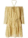 Pinko Mini-robe Ajourée À Épaules Dénudées