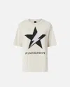 Pinko Star-print T-shirt In White/black/pink