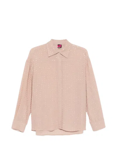 Pinko Oliva Embellished Shirt In Neutral