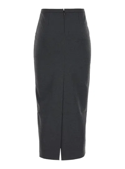 Pinko Ombrello Skirt In Grey