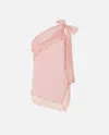 Pinko One-shoulder Top With Lace Trim