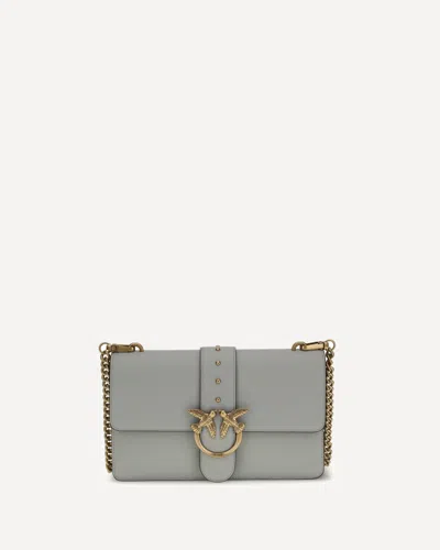 Pinko One Simply Love Bag One Shoulder Bag In Gray