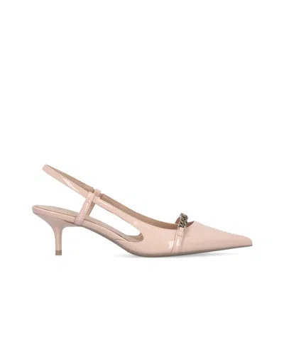 Pinko Open-heeled Sandals In Nude