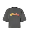 Pinko Open-necked Black Shirt In Black