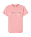 Pinko Open-necked Black Shirt In Pink