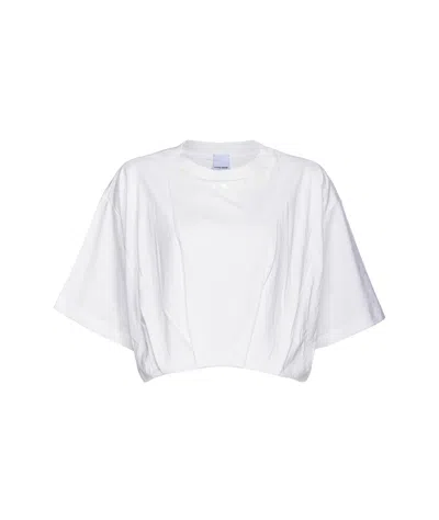 Pinko Open-necked Black Shirt In White