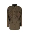 Pinko Lightweight Shacket With Pockets