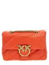 Pinko Mini Love Bag Puff Maxi Quilt In Orange