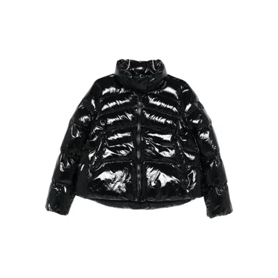 Pinko Zip-up Puffer Jacket In Black
