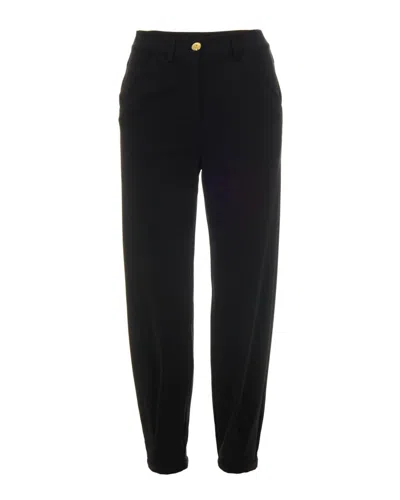 PINKO OVERSIZED BLACK TROUSERS