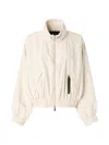 Pinko Oversized Blouson Jacket With Drawstring In Gray