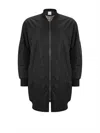 Pinko Oversized Bomber Coat In Black