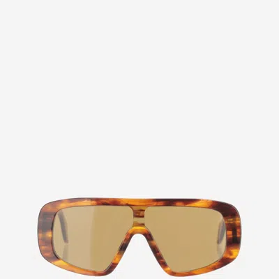 Pinko Oversized Mask Sunglasses In Tartaruga