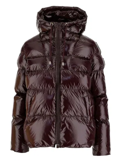 PINKO PINKO OVERSIZED QUILTED DOWN COAT WITH GLOSSY FINISH AND HOOD