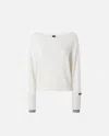Pinko Sweaters In White/grey