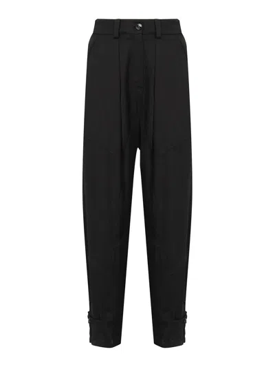 Pinko P-pants In Satin In Black