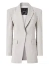 Pinko Padded Button Jacket In Gray
