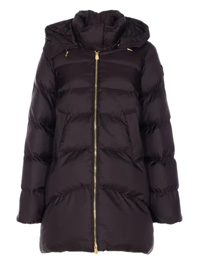 PINKO PADDED REMOVABLE-HOOD COAT