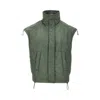 Pinko Padded Technical Twill Vest In Green