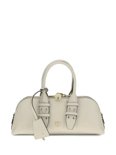 PINKO PADLOCK LOGO-CHARM SHOULDER BAG