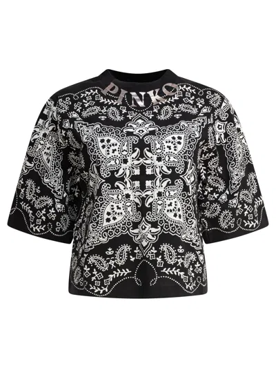 PINKO PINKO PAISLEY PRINT T SHIRT