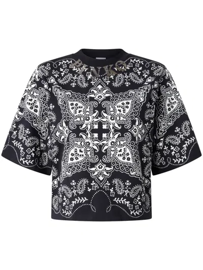 PINKO PAISLEY PRINT T-SHIRT