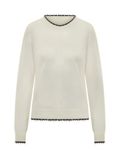 Pinko Pamplona Ultra Knit Sweater In White