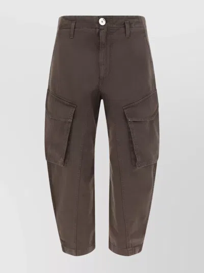 Pinko Denim Pants In Brown