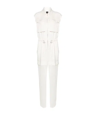 Pinko Panelled-design Jumpsuit In White