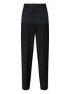 Pinko Panelled-design Trousers In Black