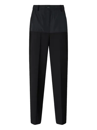 PINKO PANELLED-DESIGN TROUSERS