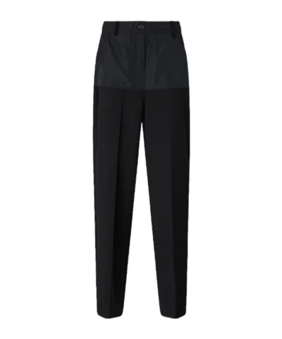 Pinko Panelled-design Trousers In Black