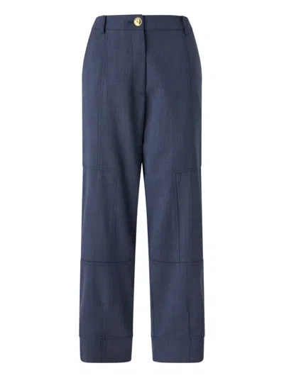Pinko Panelled-design Trousers In Blue