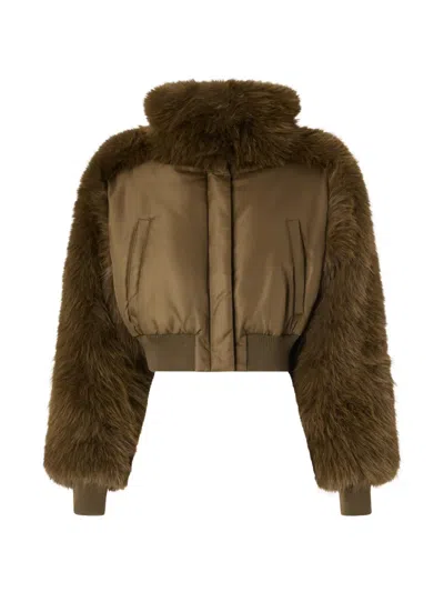 Pinko Panelled Jacket In Brown