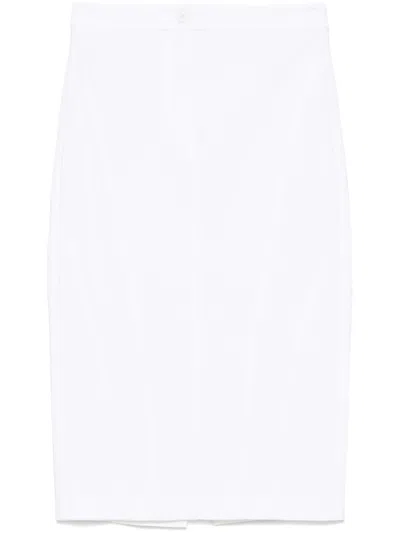 Pinko Panelled Midi Skirt In White