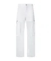 Pinko Printed Transparent Long Trousers In White