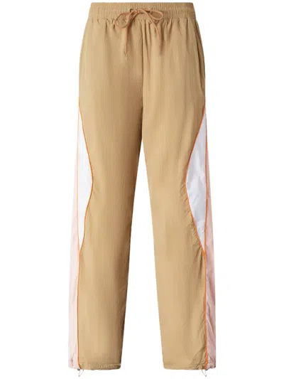 Pinko Panelled Track Pants In Brown