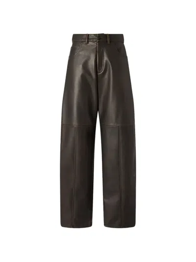 Pinko Panelled Trousers In Brown