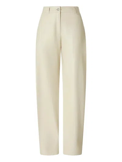 PINKO `PANINO` FAUX LEATHER PANTS